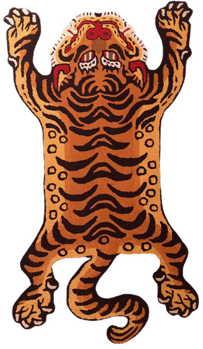 Tibetan tiger rugs 4x6 - rugs,