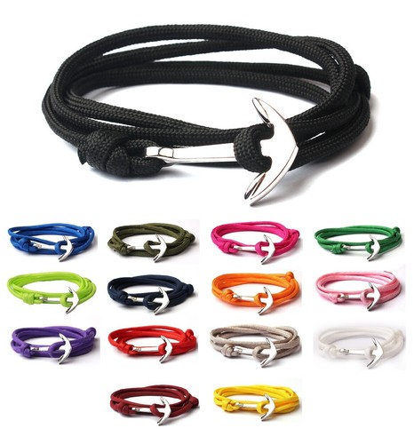 Metal silver anchor polyester - silver,