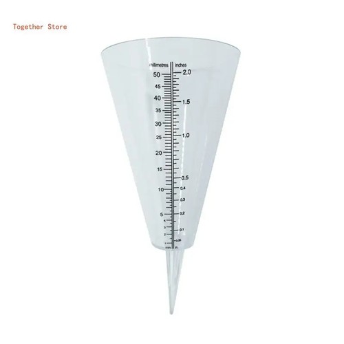 Outdoor cone shaped rain gauge - outdoor, cone-shaped