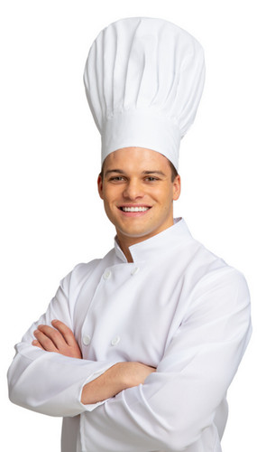 Big white chef hat occupations - big,