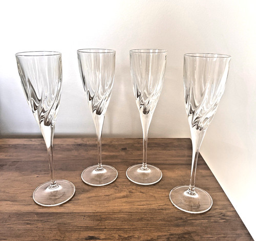 Set crystal champagne - of, 4