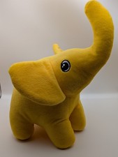 9 inch yellow plush Elephant 