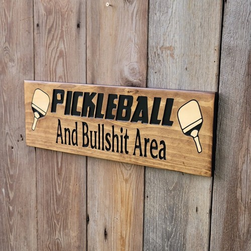 Pickleball and bullshit area - bullshit,