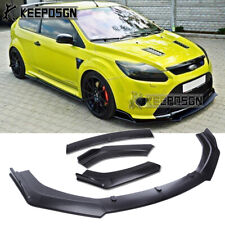 Matte Front Bumper Lip Spoiler Splitter Chin Body Kit For Ford Focus RS ST MK2
