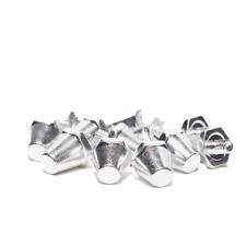Replacement Football Boot Studs With FREE STUD SPANNER! - Long Length/Silver
