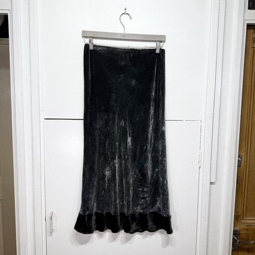 Dosa skirt charcoal grey silk - dosa,