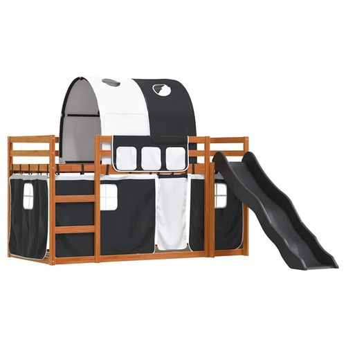 Bunk bed with slide and - bunk,