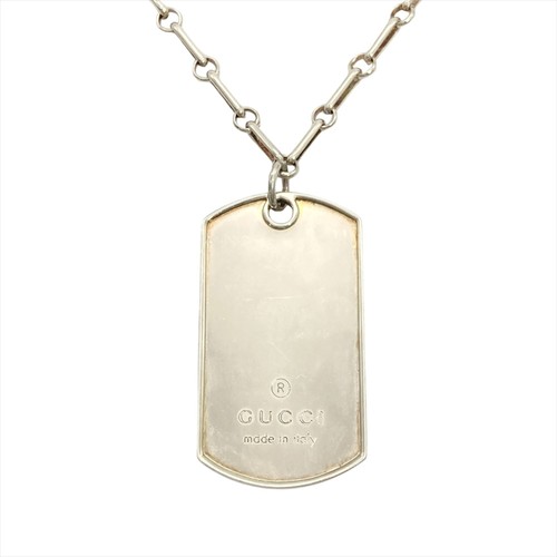 Gucci dog tag - dog, necklace
