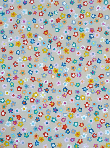 Floral modern abstract meadow - modern,