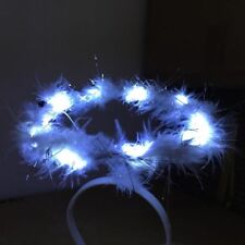 Light Up LED Fluffy Halo Angel Head Band Angel Fairy Christmas Xmas Fancy Dress