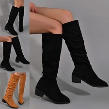 Women Tall Boot Pull On Knee