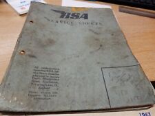 BSA BANTAM D.1. 125CC  D.3. 150CC 2 STROKE ENGINE UNIT  SERVICE SHEETS 1955 