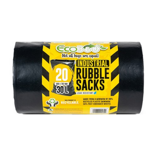 Rubble sacks black heavy - sacks,