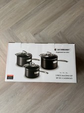 Le Creuset Toughened Non-Stick 3-piece Saucepan Set 16, 18 & 20cm with Lids