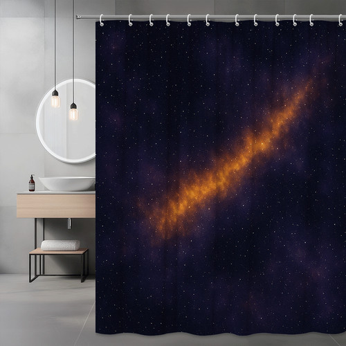 Galaxy shower curtain space - curtain,