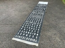 Rare Original Linen Lincolnshire Roadcar Coach Destination Blind