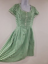 Vintage Dress Green Cotton