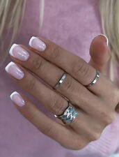 24x Short Square False Nails