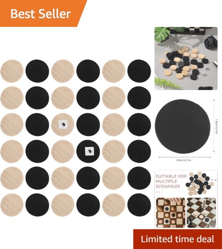 Pcs wooden backgammon - 30,