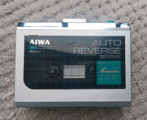 Working aiwa silver metal - working,