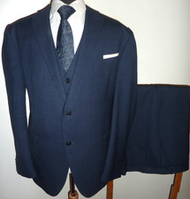 JEFF BANKS SOHO SUIT Blue Wool