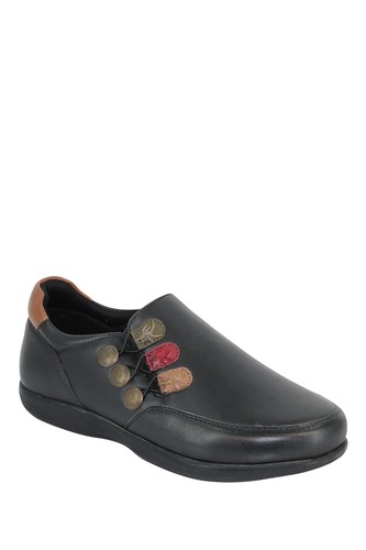 Ladies eee fit leather - leather, slip-on