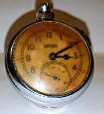 Vintage Ingersoll, Crown Wind, Base Metal Pocket Watch Working
