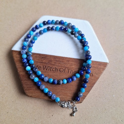 Throat chakra choker necklace - throat,