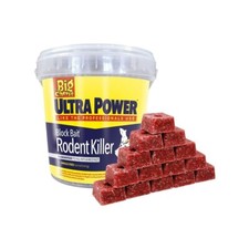 🐀  Ultra Power Rodent Killer  Block Bait Kills Mice +  Rats 15x20g Red Blocks🐀