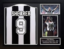 FRAMED ALAN SHEARER SIGNED