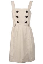 MILLY LINEN BLEND MINI DRESS