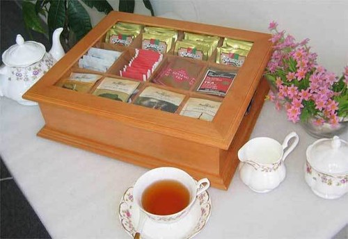 Tea bag organizer chest - bag,