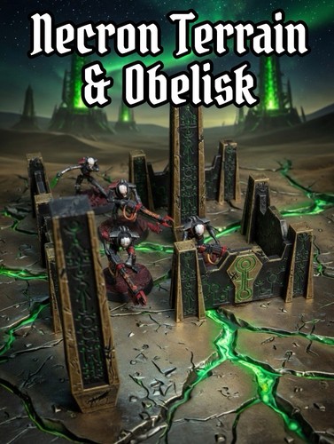 Necron terrain obelisk - set, 40k