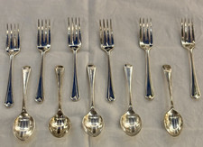 Cake Forks & Teaspoons Silver Plated