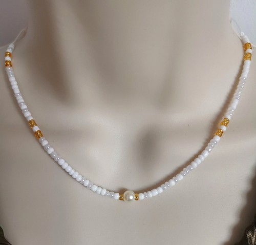 Cord string single pearl white - string,