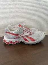 Reebok Hexride Mesh Running Shoes Women’s Size 8.5 White Red Sneakers
