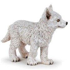 Polar Wolf Puppy Figurine