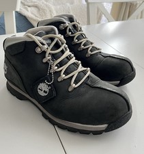 Timberland Boots Size 5.5 Blue Navy Nubuck Leather Splitrock Hiker Boys Womens