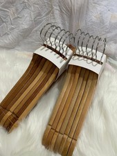 Vintage wooden clothes hangers - clothes,