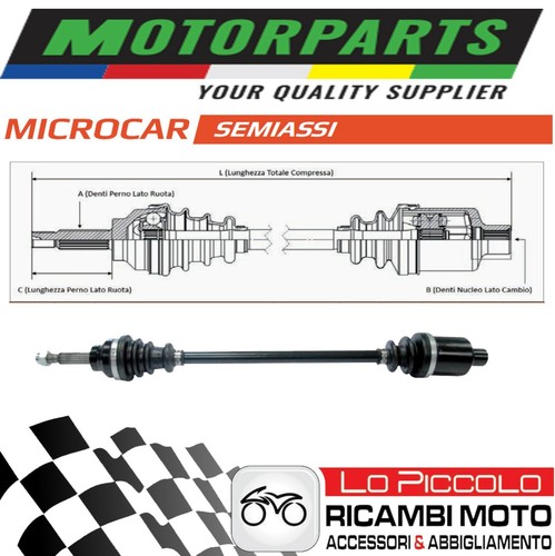 Half shaft microcar ligier - microcar, js