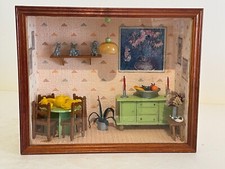 Wall Hanging Box House  lounge with Crafted Furniture, Dolls Type House Room