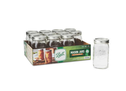 Wide mouth quart 32oz glass - quart, 32oz.