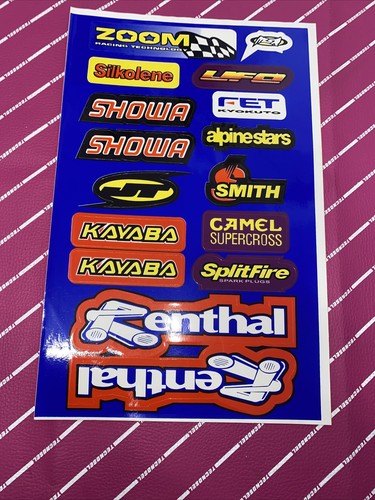 Motocross stickers sheets - motocross,