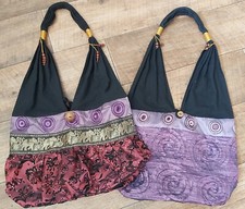 X2 Boho Cotton Bags Ethnic Hippy Quirky
