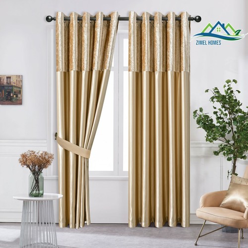 Crushed velvet band curtains - crushed,
