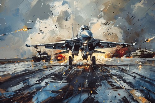 Military jet aircraft - military, fighter