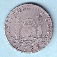 Mexico. 1756-MM 8 Reales -