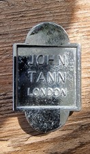 John Tann London Vintage White Metal/Chrome Safe Escutcheon