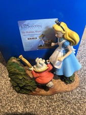 Disney Enchanting Collection Alice in Wonderland Figurine 'Mr Rabbit, Wait rare
