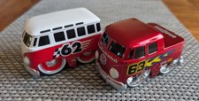 Jada Toys 2006 Diecast Chub City VW No 63 Pickup  and 62 bus Motorised Action  